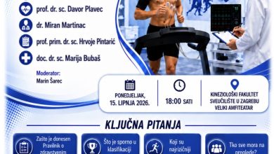 Plakat Zdravstveni pregledi sportaša